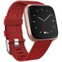 Maledan Compatible with Versa Bands and Versa 2 Bands Women Men, Woven Fabric Accessories Strap Wrist Band Replacement for Versa 2/Versa/Versa Lite/Versa Special Edition