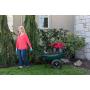 Marathon Yard Rover – 2 Tire Wheelbarrow Garden Cart - Green/Black