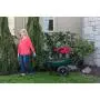 Marathon Yard Rover – 2 Tire Wheelbarrow Garden Cart - Green/Black