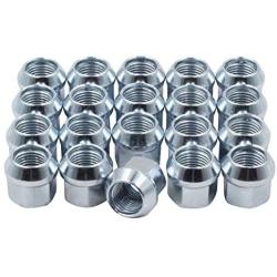 Wheel Accessories Parts Set of 20 Zinc Finish Open-end Acorn Bulge Lug Nuts Set 19mm (3/4'') Hex (M12x1.75)