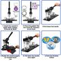 ChiButtons Button Maker Kit 25mm (1'') Badge Press Machine-B400 + 25mm Round Die Moulds + 500 Set Button Components + Adjustable Circle Cutter (Black-New)