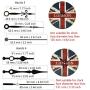 Youngtown 12888 2 Pack Clock Movement Mechanism with 4 Pairs of Short Hands Battery Silent Sweep Operated Quartz Clock Motor Kit DIY Repair Parts Replacement,Total Shaft Length is 23 mm (29/32 inch).