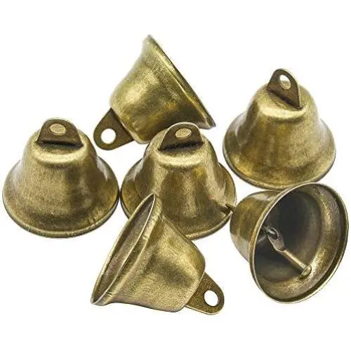 Favordrory 35PCS 38mm/1.5inch Vintage Bronze Jingle Bells, Craft Bells for Dog Potty Training, Housebreaking, Making Wind Chimes, Christmas Bell and etc Favordrory 35PCS 38mm/1.5inch Vintage Bronze Jingle Bells, Craft Bells for Dog Potty Training, Housebreaking, Making Wind Chimes, Christmas Bell and etc