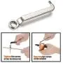 Double Head Sheet Metal Cutter, Versatile Nibbler Drill Attachment for Straight Curve and Circle Cutting, Maximum 14 Gauge Steel, Perfect for Home DIY and Car Repair Double Head Sheet Metal Cutter, Versatile Nibbler Drill Attachment for Straight Curve and Circle Cutting, Maximum 14 Gauge Steel, Perfect for Home DIY and Car Repair