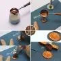 624PCS Sealing Wax Beads Packed in Plastic Box, with 2PCS Tea Candles and 1 PC Wax Melting Spoon for Wax Sealing Stamp (24 Colors)