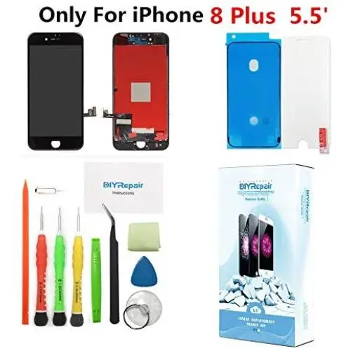 Premium Screen Replacement for iPhone 8 Plus (5.5 inch) - 3D Touch LCD Complete Repair Kits -LCD Touch Digitizer Display Glass Replacement with Tempered Glass, Tools, Instruction (Black) Premium Screen Replacement for iPhone 8 Plus (5.5 inch) - 3D Touch LCD Complete Repair Kits -LCD Touch Digitizer Display Glass Replacement with Tempered Glass, Tools, Instruction (Black)