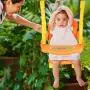 HONEY JOY Toddler Swing Set, Heavy Duty Metal A-Frame Swing Stand & High Back Baby Swing Seat with Safety Harness & Handrails, Indoor Outdoor Hanging Swing Set for Kids Boys Girls HONEY JOY Toddler Swing Set, Heavy Duty Metal A-Frame Swing Stand & High Back Baby Swing Seat with Safety Harness & Handrails, Indoor Outdoor Hanging Swing Set for Kids Boys Girls