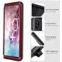 Lilycase Case for Galaxy Note 10 Plus,Armor Heavy Duty Hybrid Aluminum Metal Shockproof Military Shockproof Hard Cover for Samsung Galaxy Note 10 Plus 6.8 Inch (2019) - Red