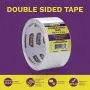 ATack Clear Double-Sided Tape, 2'' x 15 Yards, Tear by Hand, Wall Safe Heavy-Duty Double Sides Self Sticky Wall Fabric Tape for Wood Templates, Furniture, Leather, Curtains and Craft ATack Clear Double-Sided Tape, 2'' x 15 Yards, Tear by Hand, Wall Safe Heavy-Duty Double Sides Self Sticky Wall Fabric Tape for Wood Templates, Furniture, Leather, Curtains and Craft