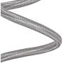 Eastman 48088 Flexible Toilet Connector, Stainless Steel Braided Hose with Ballcock nuts, 7/8-inch B/C x 3/8-inch Compression Inlet, 12-Inch Length
