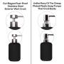 Elegant Flat Top Stainless Steel Soap and Lotion Dispenser Pumps, 2 Pieces, Replacement for Your Bottles, Includes 2 Nine Inch Tubes …