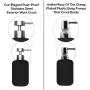 Elegant Flat Top Stainless Steel Soap and Lotion Dispenser Pumps, 2 Pieces, Replacement for Your Bottles, Includes 2 Nine Inch Tubes …
