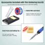 Soldering Iron Kit, 80W 110V LCD Digital Soldering Welding Iron Kit 356-896℉( 180-480℃), Portable Adjustable Temperature Soldering Kit, for Metal, Jewelry, Electric Repairing, DIY