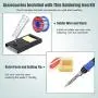 Soldering Iron Kit, 80W 110V LCD Digital Soldering Welding Iron Kit 356-896℉( 180-480℃), Portable Adjustable Temperature Soldering Kit, for Metal, Jewelry, Electric Repairing, DIY Soldering Iron Kit, 80W 110V LCD Digital Soldering Welding Iron Kit 356-896℉( 180-480℃), Portable Adjustable Temperature Soldering Kit, for Metal, Jewelry, Electric Repairing, DIY