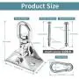 Newtion Innovative 1100 LB Capacity 2 PCS Stainless Steel 304 Heavy Duty Swing Hangers & Snap Hooks for Concrete Wooden Sets Trapeze Yoga Swingset Hammock Swing Newtion Innovative 1100 LB Capacity 2 PCS Stainless Steel 304 Heavy Duty Swing Hangers & Snap Hooks for Concrete Wooden Sets Trapeze Yoga Swingset Hammock Swing