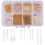 SUNNYCLUE 1 Box DIY 10 Pairs Geometric Hollow Squares Earrings Making Starter Kit Classic Drop Dangle Long Tassel Chain with Earring Hooks Jewelry Making Supplies Craft for Beginners, Instruction