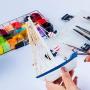Transon Artist Paint Brush Set of 12 for Watercolor Acrylic Gouache Oil and Tempera Painting