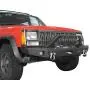 Hooke Road Cherokee XJ Metal Front Bumper and Rear Bumper Combo Compatible with Jeep Cherokee XJ 1984-2001