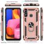 Galaxy A20S Case (Not Fit Galaxy A20/A20E) with HD Screen Protector, Gritup [Military Grade] 360 Degree Rotating Metal Ring Holder Kickstand Armor Bracket Cover Phone Case for Samsung A20S Rose Gold
