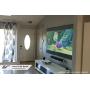 Elite Screens Aeon CLR Series, 90-inch 16:9, Edge Free Ambient Light Rejecting Fixed Frame Projector Screen, Ceiling Light Rejecting Projection Material for Ultra-Short Throw Projectors, AR90H-CLR