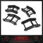 Heavy Metal Suspensions - Fits 1987-1995 Jeep Wrangler YJ 1.5'' Front + 1.5'' Rear Boomerang Shackles High Strength Carbon Steel Lift Kit