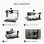 Desktop CNC Router Machine 3018-SE V2 with Transparent Enclosure, 3-Axis Engraving Milling Machine for Wood Acrylic Plastics Metal Resin Carving Arts and crafts DIY Design Desktop CNC Router Machine 3018-SE V2 with Transparent Enclosure, 3-Axis Engraving Milling Machine for Wood Acrylic Plastics Metal Resin Carving Arts and crafts DIY Design