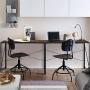 ZenStyle Writing Computer Desk 39'' Folding Study Desks for Home Office Industrial Style Corner Laptop Gaming Table Easy Assembly Workstation with Metal Frame, Brown