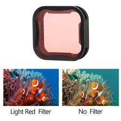 SOONSUN ND8 Filter + Light Red Snorkel Filter + Magenta Filter Kit for GoPro Hero 5 6 7 Black Hero (2018) Action Cameras - Color Correction Above and Below Water