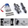 Baoer Metal Upgrade Parts 370 Motor Front and Rear Axle for WPL RC Car B-14 B16 B24 B36 C14 C24 C34 C44 1/16 Truck WPL-F