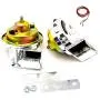 Viping Car Horn Electric Horn 115DB Truck Horn Air Horn Silver Double Tone Electric Snail Horn Waterproof Horn High Tone and Low Tone Horn with Metal bracketfor Any 12V Moto Vans Ship car Truck etc