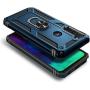 E-Began Case for Motorola Moto G Stylus (2020) with Tempered Glass Screen Protector, Metal Magnetic Ring Holder, Full-Body Protective Military Armor Phone Cover Case -Navy Blue