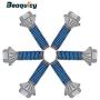 Beaquicy DC97-15491A Washer Flange Shaft Assembly with DC60-40137A Washer Hex Mounting Bolt(6 pcs) - Replacement for Samsung Washers - Package Includes DC97-15491A & DC60-40137A(6 Pack)
