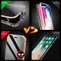 MIMEI Privacy Magnetic Case for iPhone 7/8G 4.7inch Clear Double Sided Tempered Glass [Magnet Absorption Metal Bumper Frame] Thin Anti-Spy 360 Full Protective Phone Case 4.7