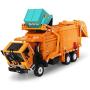 FUBARBAR Garbage Truck Toy, Model 1:43 Scale Metal Diecast Recycling Clean Trash Garbage Rubbish Waste Transport Truck Alloy Model Car Toy Garbage Cans for Kids Birthday Party Supplies(Orange)
