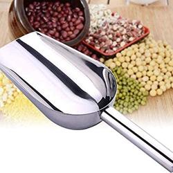 koeall Mini Ice Scoop,6 Pack 6 Ounce Stainless Steel Ice Scoop Metal Food Scoop Small Size for Kitchen Shop Popcorn Candy Coffee Beans