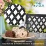 PHI VILLA Patio Outdoor Swivel Bar Stools Set of 4 Patio Bar Height Bistro Dining Chairs Garden Furniture Sets All Weather Metal Frame with Red Cushion PHI VILLA Patio Outdoor Swivel Bar Stools Set of 4 Patio Bar Height Bistro Dining Chairs Garden Furniture Sets All Weather Metal Frame with Red Cushion