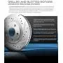Callahan CDS02282 FRONT 279.8mm + REAR 264.5mm D/S 5 Lug [4] Rotors + Brake Pads + Clips [fit 2014-2016 Mazda 3]