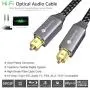 Digital Optical Audio Cable [1.8M/6ft] - Suplong Toslink Cable 24K Gold-Plated Ultra-Durability Superior Picture&Sound for [S/PDIF] LG/Samsung/Sony/Philips Sound Bar,Smart TV,Home Theater,PS4,Xbox