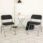Flash Furniture HERCULES Series Premium Curved Triple Braced & Double Hinged Black Pin-Dot Fabric Metal Folding Chair Flash Furniture HERCULES Series Premium Curved Triple Braced & Double Hinged Black Pin-Dot Fabric Metal Folding Chair