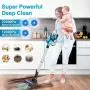 Cordless Vacuum Cleaner, 23Kpa 250W Brushless Motor Stick Vacume, Up to 45 Mins Max Runtime 2500mAh Rechargeable Battery, 5-in-1 Lightweight Handheld for Carpet Hard Floor Car Pet Hair, Blue-INSE S6 Cordless Vacuum Cleaner, 23Kpa 250W Brushless Motor Stick Vacume, Up to 45 Mins Max Runtime 2500mAh Rechargeable Battery, 5-in-1 Lightweight Handheld for Carpet Hard Floor Car Pet Hair, Blue-INSE S6