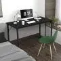 KINGSO Small Computer Desk 39'' Study Writing Table for Home Office, Black Modern Desk Laptop Desk Sturdy Work Table PC Wood Computer Table with Black Metal Frame(Black) KINGSO Small Computer Desk 39'' Study Writing Table for Home Office, Black Modern Desk Laptop Desk Sturdy Work Table PC Wood Computer Table with Black Metal Frame(Black)