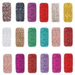 3 Bags Crushed Glass Irregular Metallic Chips Sprinkles Chunky Glitter Multicolor 2-4mm for Nail Arts Craft DIY Vase Filler Epoxy Resin Mold Scrapbooking Jewelry Making Decoration (18 Color)