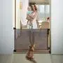 EasyBaby Products Indoor Outdoor Retractable Baby Gate, 33'' Tall, Extends up to 55'' Wide, Grey EasyBaby Products Indoor Outdoor Retractable Baby Gate, 33'' Tall, Extends up to 55'' Wide, Grey