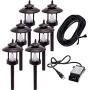 6 Pack Westinghouse 100 Lumen Low Voltage LED Pathway Light Landscape Kit w/Transformer & Cable (Bronze)