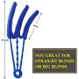 HIWARE Window Blind Cleaner Duster Brush with 5 Microfiber Sleeves - Blind Cleaner Tools for Window Shutters Blind Air Conditioner Jalousie Dust