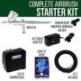 Master Airbrush Multi-Purpose Airbrushing System Kit with Portable Mini Air Compressor - Gravity Feed Dual-Action Airbrush, Hose, How-To-Airbrush Guide Booklet - Hobby, Craft, Cake Decorating, Tattoo