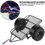 Zouminy 1/10 Scale Crawler Axles, Metal Trailer w/ 90mm Tires for Axial SCX10 D90 Traxxas HSP 1/10 RC Crawler Car