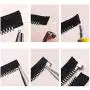 PH PandaHall 12 Sets Metal Zipper Latch Slider Retainer 3 Color #3#5#8#10 Insertion Pin Zipper Bottom Zipper Stopper for Metal Zipper Repair Zip Sewing Replacement DIY