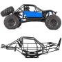 Dilwe RC Car Roll Cage, Metal Black Chassis Frame Roll Cage 1/10 Replacement Part Available for Axial Wraith RR10 90053 90048 RC Car