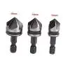 Drill Warehouse 3 Piece 1/4'' Hex 12/16/19mm Countersink Bore Set for Wood Metal Quick Change Bit, Pack in Metal Box Drill Warehouse 3 Piece 1/4'' Hex 12/16/19mm Countersink Bore Set for Wood Metal Quick Change Bit, Pack in Metal Box